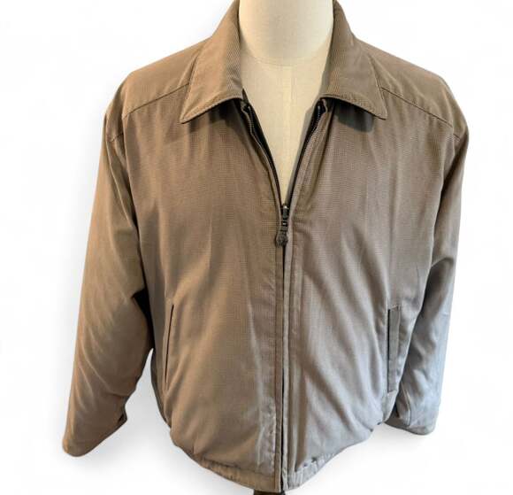 Vintage Weatherproof Black Genuine Reversible Leather Jacket, Men's M - Picture 2 of 7